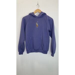 Polo Ralph Lauren Big Pony Hoodie Preppy Classic Sweatshirt  Purple Women's S